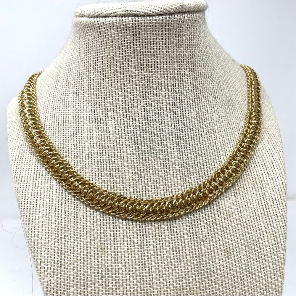 Solid 14k Solid Gold Necklace, 13.4g - image 6